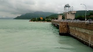 Hydro Power Dam Spillways Suction and Forebay Amazing View  Dam Gates Water Release [upl. by Valleau]