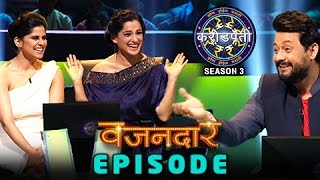 Sai Tamhankar amp Priya Bapat On Sets Of Kon Hoil Marathi Crorepati  Swapnil Joshi  Colors Marathi [upl. by Adnolohs]