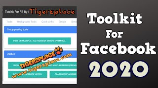 Toolkit for FB by plugex 2020  Android Version  Updated by Tigerzplace [upl. by Karsten]