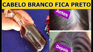 CABELO BRANCO Fica PRETO para SEMPRE e SEM QUÍMICA  BASTA fazer desta forma [upl. by Aramak]