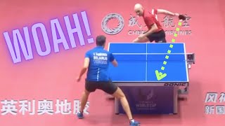 Top 10 Behind the Back Shots in Table Tennis [upl. by Netnerb]