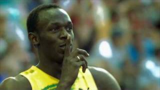 usain bolt 100 and 200m world records berlin [upl. by Thursby]