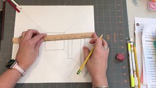 1pt Perspective How to Draw a Fireplace 4th Grade [upl. by Marozas]