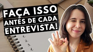 7 PASSOS PARA SE PREPARAR PARA UMA ENTREVISTA DE EMPREGO  Saiba o que fazer antes da entrevista [upl. by Itsym]