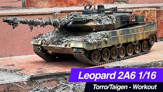 116 Leopard 2A6 Taigen  Workout [upl. by Edrahc570]