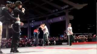 LES TWINS vs RUSH BALL EXHIBITION BATTLE [upl. by Brandy898]