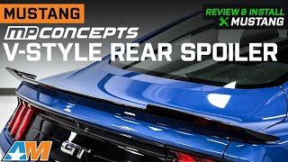 20152023 Mustang MP Concepts VStyle Rear Spoiler Review amp Install [upl. by Rosabelle]