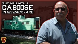 The Man With a Caboose in His Backyard  Railroad Tiny House [upl. by Airbmac]