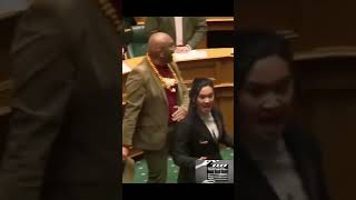 MPs Disrupt New Zealand Parliament With Hakanewzealand usa parliament election2024 mpnews news [upl. by Othelia974]