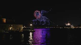 DRONE SHOW di Aperol a Venezia per la Festa del Redentore [upl. by Ryhpez696]