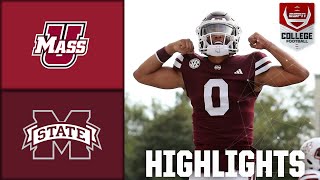 UMass Minutemen vs Mississippi State Bulldogs  Full Game Highlights  ESPN College Football [upl. by Demott]