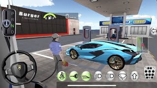 3D Driving Class Simulation  Funny Police Officer Refuel His Super Car Gas Crazy Driving Gameplay [upl. by Kayle]