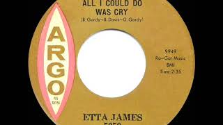 1960 HITS ARCHIVE All I Could Do Was Cry  Etta James [upl. by Lladnew395]