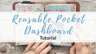 Reusable Travelers Notebook Pocket Dashboard [upl. by Weiss]