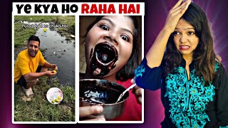 KYA HO RAHA HAI BHAI YE 🤢 rest on weird eating  reaction roast [upl. by Schacker859]