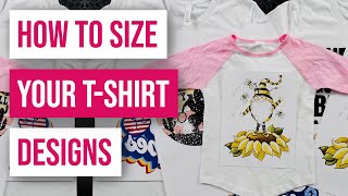 👕How To Size Your Tshirt Designs [upl. by Aleacim807]