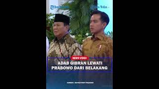 NYARIS SALAH JALAN Wapres Gibran Sigap Ambil Posisi di Samping Prabowo [upl. by Ennoid457]