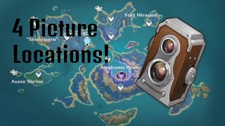 Genshin ImpactTake 4 Pictures Of Seirai Island Locations [upl. by Eerazed653]