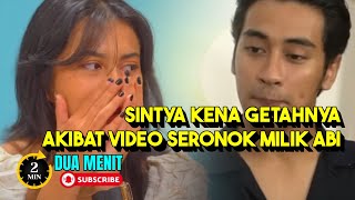 SINTYA MARISCA KENA GETAHNYA IMBAS VIDEO SERONOK ABIDZAR [upl. by Vinni]