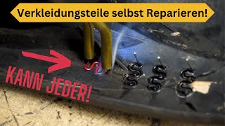 Kunststoff Verkleidung Motorrad Roller reparieren Booster 70cc Aerox XXL [upl. by Cut848]