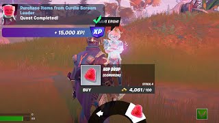 Purchase items from Curdle Scream Leader  Fortnitemares Quests Fortnite [upl. by Pembroke]