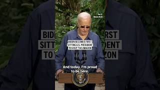 Biden becomes first sitting US president to visit the Amazon rainforest [upl. by Hsakiv]