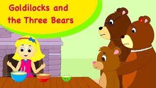 Goldilocks And The Three Bears Story For Kids Cartoon Story [upl. by Attelrahs431]