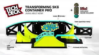 Tech Deck Transforming SK8 Container Pro  Available Now [upl. by Ailsa]