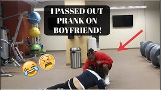 I PASSED OUT PRANK ON BOYFRIEND HE WAS SCARED [upl. by Irep]