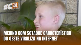 O sotaque do Oeste Catarinense conquista a internet com menino de Palmitos [upl. by Elysia720]