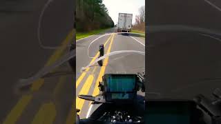 Honda NC750X DCT Overtaking a Semi [upl. by Baram]