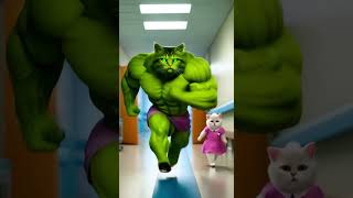 The Hulk Kitten’s A Heroic Fall Into Mom’s Arms shorts shortvideo kitten cartoon kucing [upl. by Leiser]