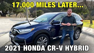 2021 Honda CRV Hybrid Review One Year and 17K Miles in Our Honda Hybrid SUV  LongTerm Review [upl. by Aihsined]