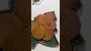 I Made Crunchy Ginger Biscuits  quick and easy😌 christmas christmastime treats [upl. by Yrekcaz]