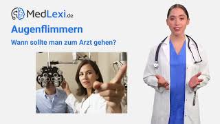 Augenflimmern  Das kannst du tun  Wann zum Arzt  Ursachen amp Behandlung amp Therapie [upl. by Lyrred]