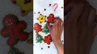 DIY Colorful Cookies 🍪🔴🟢 for Christmas shorts diy easycrafts [upl. by Nogaem]