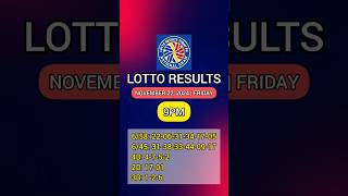 Lotto Result Today 9PM Live  November 22 2024 Friday [upl. by Harmonie965]