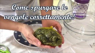 Come spurgare le vongole correttamente [upl. by Katlaps764]