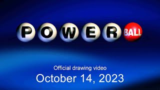 Powerball drawing for October 14 2023 [upl. by Lovering]