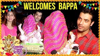 Sharad Malhotra Takes Ganapti Home  Eco Friendly Ganpati  Ganesh Chatruthi 2018 [upl. by Crellen]