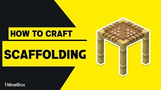 How to Craft a Scaffolding in Minecraft [upl. by Yetac]