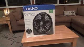 Lasko Cyclone Power Air Circulator  Initial Checkout [upl. by Suter]