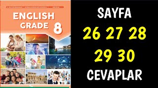 8Sınıf İngilizce Ders Kitabı Sayfa 26 27 28 29 30 Cevaplar Anlatımlı [upl. by Rocher]