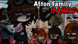 Afton Family Dares  Gacha Club [upl. by Barbabra462]