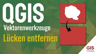 Unerwünschte Lücken in Polygonen entfernen und Geometrie reparieren in QGIS [upl. by Mallis]