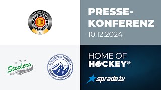 10122024  Pressekonferenz  Bietigheim Steelers vs SC Riessersee [upl. by Eedyaj]