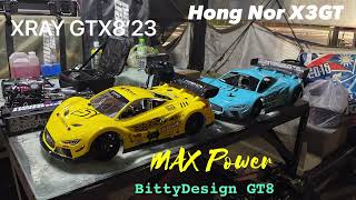 Nitro rc XRAY GTX8 2023  Max power 1st test with Bittydesign [upl. by Ginsburg365]