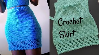 How to crochet a very simple skirt for beginners [upl. by Herod]