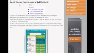 Make 5 Minutes Free International Call Daily New Service [upl. by Sudnak]