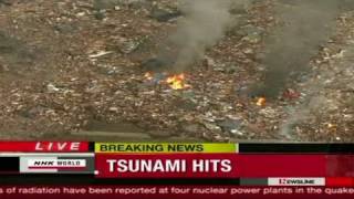 CNN Tsunami waves strike Japan [upl. by Nnylyt]